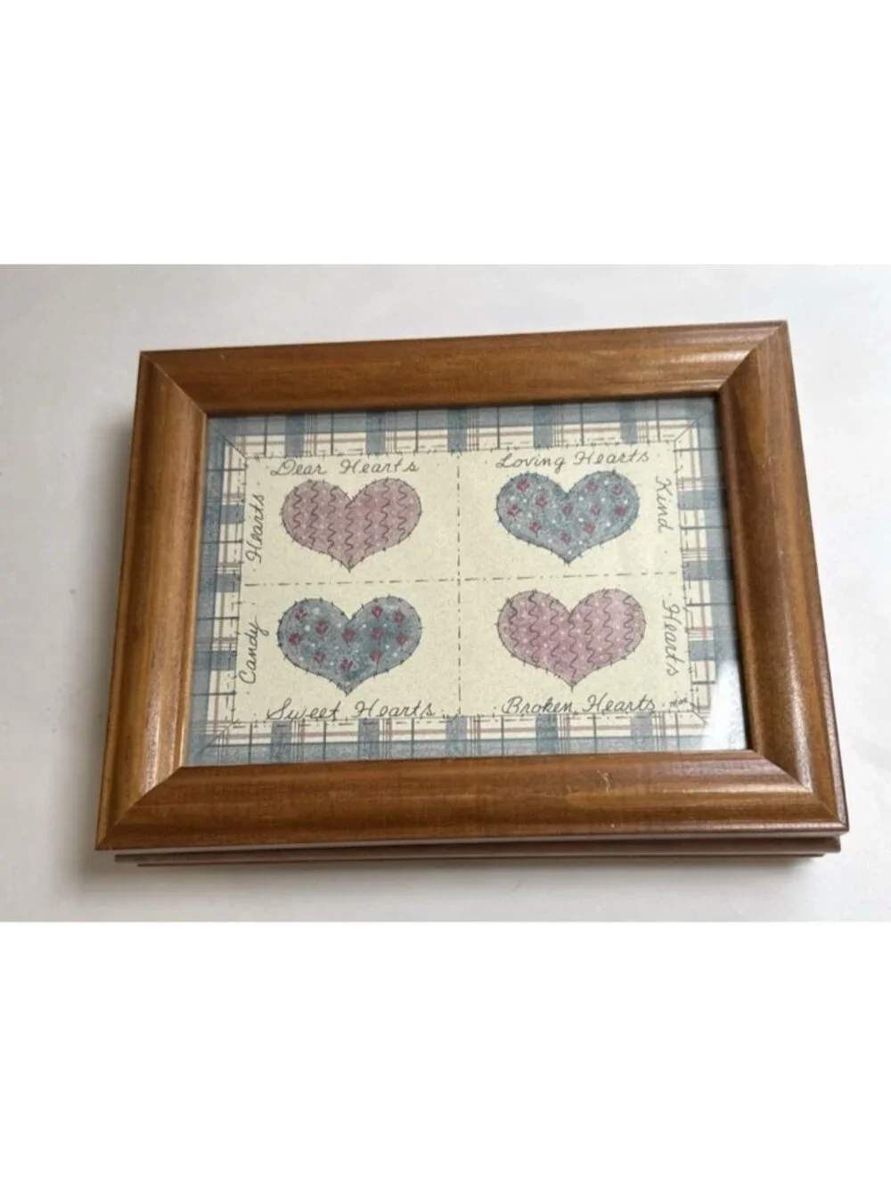 Wooden Storage Box with Replaceable Photo Display 8.5